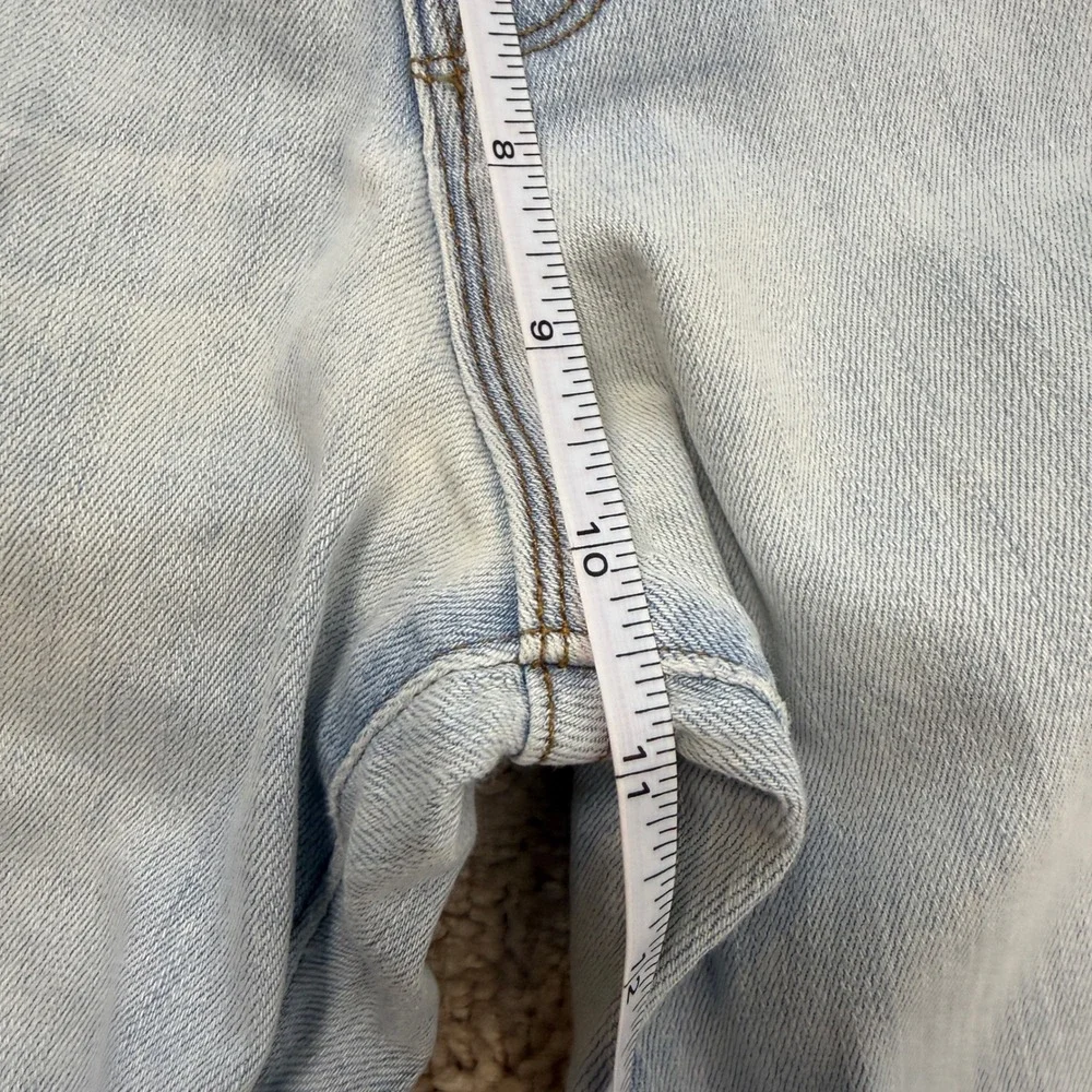 FRAME Le Crop Mini Boot‎ Jeans Women Light Wash Blue Flared Denim Cotton 31 - Picture 8 of 10